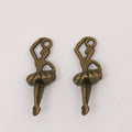Zinc Alloy Dancing Girl Charm Pendant No.138958 for DIY Necklace Bracelet Jewelry Making view 3