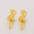 Zinc Alloy Dancing Girl Charm Pendant No.138958 for DIY Necklace Bracelet Jewelry Making view 2