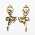 Zinc Alloy Dancing Girl Charm Pendant No.455131 for DIY Necklace Bracelet Jewelry Making view 2