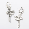 Zinc Alloy Dancing Girl Charm Pendant No.455131 for DIY Necklace Bracelet Jewelry Making view 3
