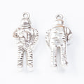 Zinc Alloy Astronaut Charm Pendant No.875603 for DIY Necklace Bracelet Jewelry Making view 2
