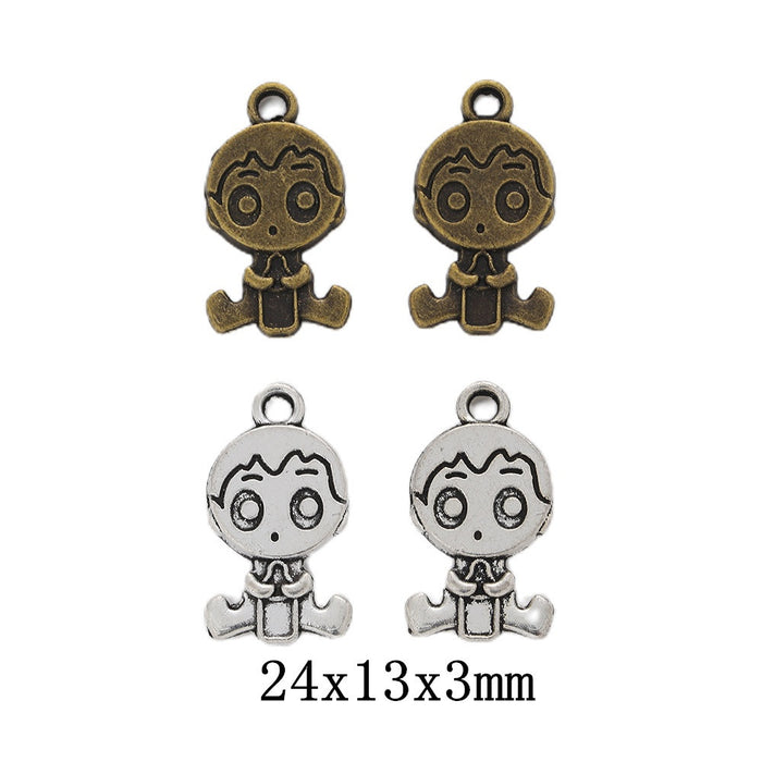 Zinc Alloy Boy Charm Pendant for DIY Necklace Bracelet Jewelry Making