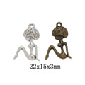 Zinc Alloy Person Charm Pendant No.722938 for DIY Necklace Bracelet Jewelry Making view 1