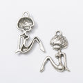 Zinc Alloy Person Charm Pendant No.722938 for DIY Necklace Bracelet Jewelry Making view 3