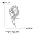 Alloy Pearl Angel Feather Brooch Pin For Women Clothing Decoration view 6