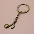 Metal Musical Note Keychain Bag Charm view 6