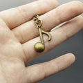 Metal Musical Note Keychain Bag Charm view 4