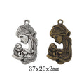 Zinc Alloy Person Charm Pendant No.716553 for DIY Necklace Bracelet Jewelry Making view 1