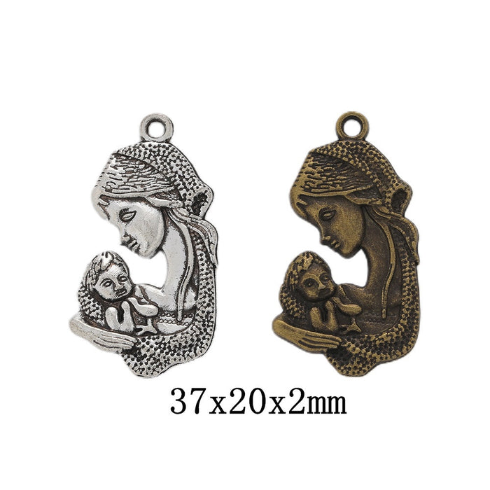 Zinc Alloy Person Charm Pendant No.716553 for DIY Necklace Bracelet Jewelry Making