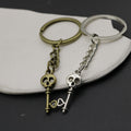 Zinc Alloy Skull Key Keychain For Bag Charm Gift view 3
