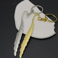 Zinc Alloy Large Feather Keychain For Bag Charm view 4