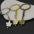 Metal Maple Leaf Keychain For Bag Charm Gift view 3