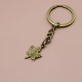 Metal Maple Leaf Keychain For Bag Charm Gift view 6