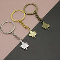 Metal Maple Leaf Keychain For Bag Charm Gift view 1