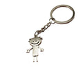Zinc Alloy Smiling Boy Figure Keychain Vintage Bag Charm view 5
