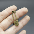Zinc Alloy Safety Pin Keychain For Bag Charm view 4