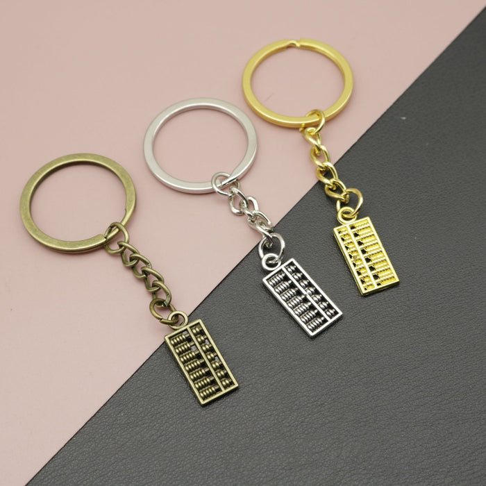 Metal Abacus Keychain Creative Bag Charm Gift