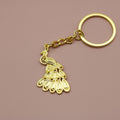 Metal Minimalist Peacock Keychain Bag Charm Gift view 3