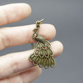 Metal Minimalist Peacock Keychain Bag Charm Gift view 4