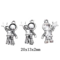 Vintage Zinc Alloy Astronaut Figure Charm Pendant For DIY Necklace Bracelet Jewelry Making view 1
