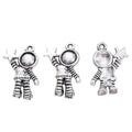 Vintage Zinc Alloy Astronaut Figure Charm Pendant For DIY Necklace Bracelet Jewelry Making view 2