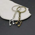 Metal Minimal Music Note Keychain Bag Charm view 4