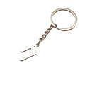 Metal Minimal Music Note Keychain Bag Charm view 5