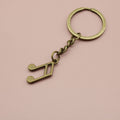 Metal Minimal Music Note Keychain Bag Charm view 6