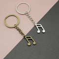 Metal Minimal Music Note Keychain Bag Charm view 1
