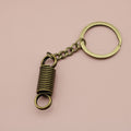 Metal Minimalist Spring Keychain Key Ring Gift for Bag view 6
