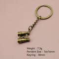 Metal Minimalist Telescope Keychain Bag Charm Gift For Travel view 2