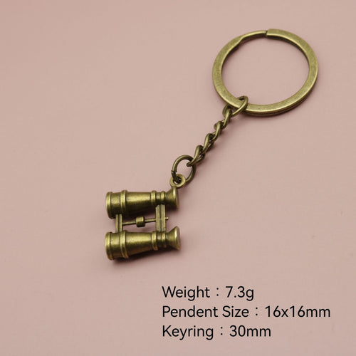 Metal Minimalist Telescope Keychain Bag Charm Gift For Travel