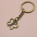 Metal Minimal Butterfly Keychain Bag Charm view 6