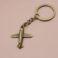 Zinc Alloy Minimalist Airplane Keychain For Travel Gift view 6