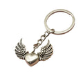 Metal Heart Wing Keychain Bag Charm view 5