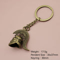 Metal Helmet Keychain Minimalist Bag Charm Gift view 2