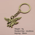 Zinc Alloy Simple Eagle Keychain Bag Charm Gift view 2