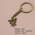 Metal Angel Love Keychain Gift view 2