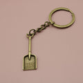 Metal Shovel Shape Keychain Creative Key Ring Gift view 6