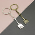 Metal Shovel Shape Keychain Creative Key Ring Gift view 1