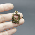 Zinc Alloy Simple Rabbit Photo Frame Keychain Bag Charm Gift view 4