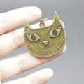 Zinc Alloy Cute Big Cat Keychain Pet Bag Charm Gift view 3