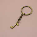Metal Minimalist Music Note Keychain Bag Charm Gift view 6