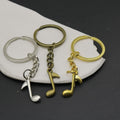 Metal Minimalist Music Note Keychain Bag Charm Gift view 3