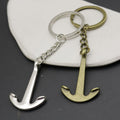 Zinc Alloy Minimalist Anchor Keychain Bag Charm Gift view 3