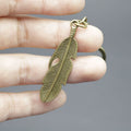 Metal Minimalist Feather Keychain Bag Charm Gift for Women view 4