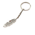 Metal Minimalist Feather Keychain Bag Charm Gift for Women view 5