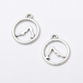 Zinc Alloy Yoga Pose Charm Pendant No.311563 for DIY Necklace Bracelet Jewelry Making view 2