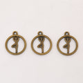 Vintage Alloy Yoga Figure Frame Charm Pendant For DIY Necklace Bracelet Jewelry Making view 3