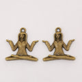 Zinc Alloy Yoga Figure Charm Pendant No.810730 for DIY Necklace Bracelet Jewelry Making view 3